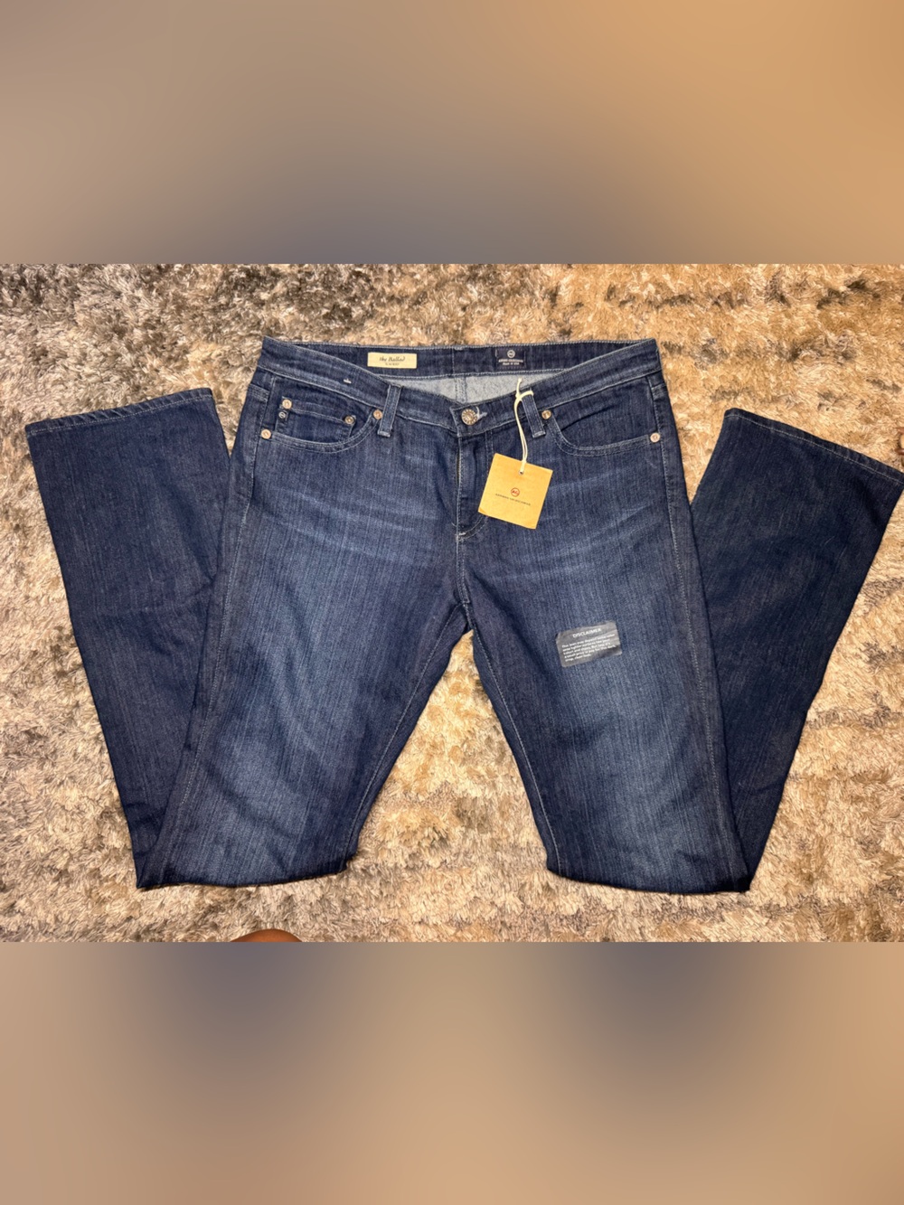 Ag Adriano Goldschmied Indigo Mid-Rise Jeans
